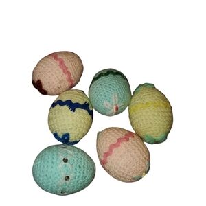 Vintage Crochet Foam Easter Eggs